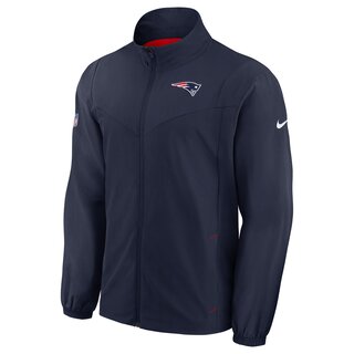 Nike NFL Woven FZ Jacket New England Patriots, navy-rot - Gr. L