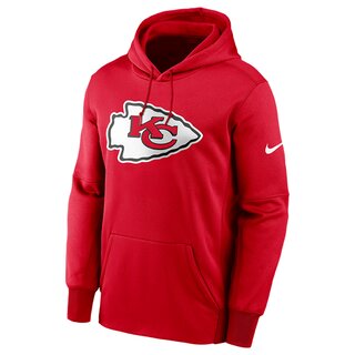 Nike NFL Prime Logo Therma Pullover Hoodie Kansas City Chiefs, rot