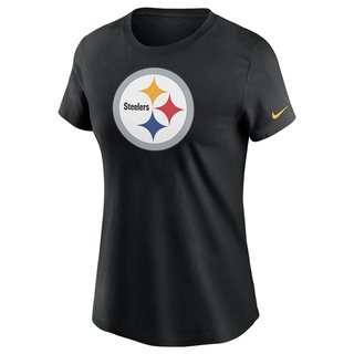 Nike NFL Womens Logo T-Shirt Pittsburgh Steelers, schwarz - Gr. S