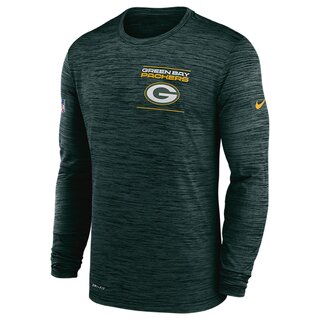 Nike NFL Velocity LS Sideline T-Shirt Green Bay Packers, grn