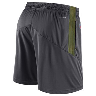 Nike NFL Dry Knit Short Green Bay Packers, dunkelgrau-gelb - Gr. 3XL