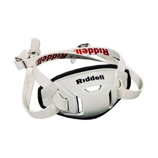 Riddell Hardcup, Chinstrap Buckels Mid/High New Version - white Size L for big chin