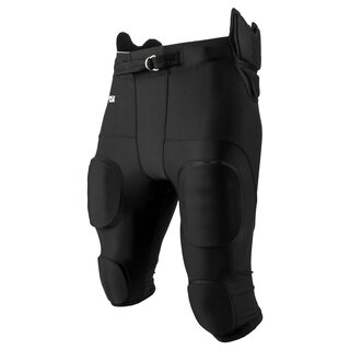 Full Force Wear All in one Integrated Pant,  7 Pad Footballhose - schwarz