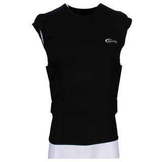 Full Force Wear 3 Pad Shirt mit Rippenpolsterung, schwarz 4XL