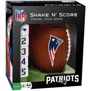 NFL Masterpieces Shake N` Score Travel dice game New England Patriots