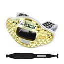 Shock Doctor Max AirFlow Lipguard with tether - chrome 3D...
