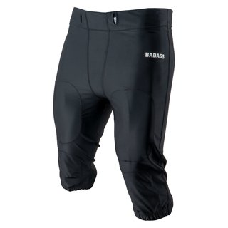 BADASS Football Pants No Fly Front - black S