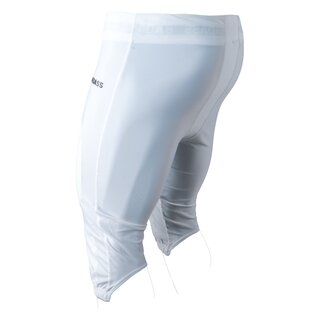 BADASS Football Pants No Fly Front - white 2XL