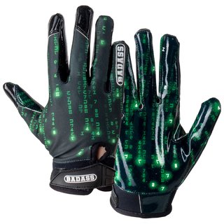 BADASS Digital-Rain American Football Receiver Handschuhe - Size  XL