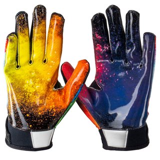 BADASS Paint Splash American Football Receiver Gloves - size S