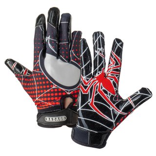BADASS Spider American Football Receiver Handschuhe - Gr. S