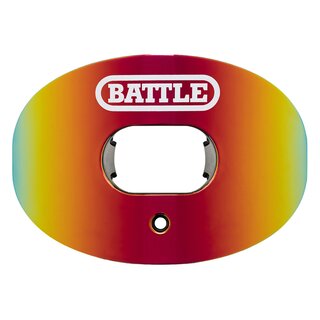 BATTLE Oxygen Football Mundstck mit Lippenschild Limited Edition prism rot/orange