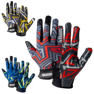 BADASS Structure 1.0 American Football Receiver Gloves - Size 