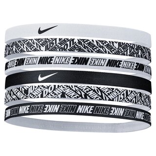 Nike Headband 6er Pack - black/white
