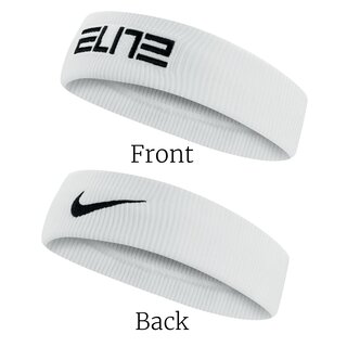 Nike Elite Headband, Schweiband - wei