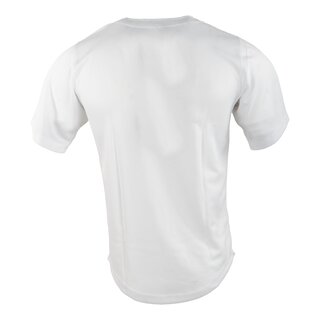 Active Athletics Youth Baseball Jersey, 2 Button Henley Jersey - white size YXL