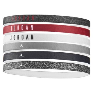 Nike Headband Jordan 6er Pack - black/white/red