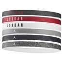 Nike Headband Jordan 6er Pack - black/white/red