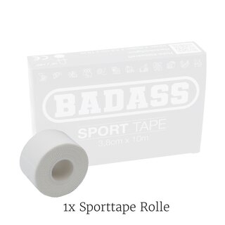 BADASS Sport Tape 3,8cm x 10m - wei, 1 Rolle