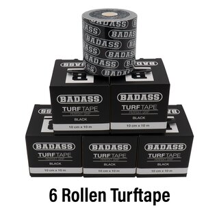BADASS Turf Tape 10cm x 10m - black 6 rolls