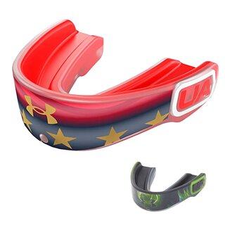 Under Armour Gameday Armour PRO Mouthguard with Strap - Americana