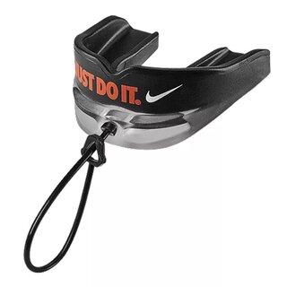 Nike Alpha JUST DO IT Mouthguard + quick-release Strap - schwarz