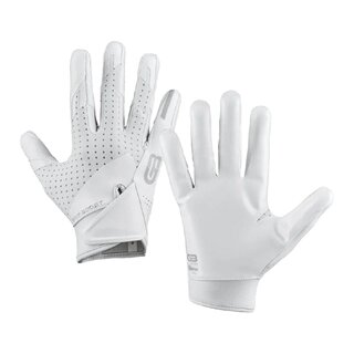 Grip Boost Stealth 5.0 American Football Receiver Youth Gloves - White size YL