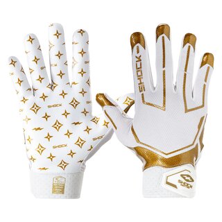 Shock Doctor Showtime Gold Receiver Gloves -  white/gold Lux size XL