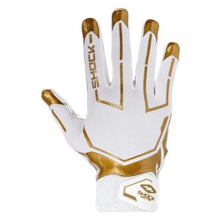 Shock Doctor Showtime Gold Receiver Gloves -  white/gold Lux size XL