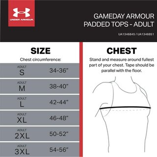 Under Armour Gameday Pro 5-Pad Top - black Size S