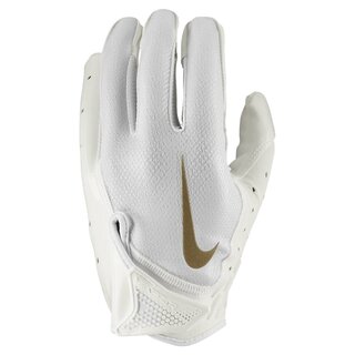 Nike Youth White/Black Shark Receiver Football Gloves, Size: Medium
