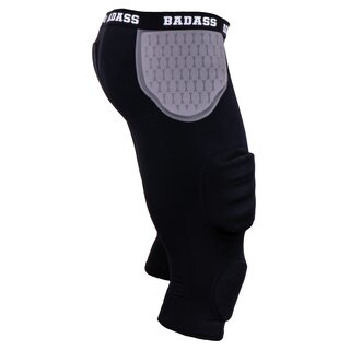 BADASS Power 7-Pad Girdle, gepolsterte Unterhose - schwarz/grau