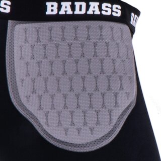 BADASS Power 7-Pad Girdle, gepolsterte Unterhose - schwarz/grau