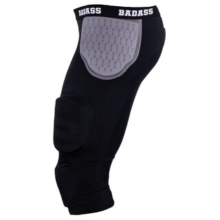 BADASS Power 7-Pad Girdle, Padded Underpants - black/grey 