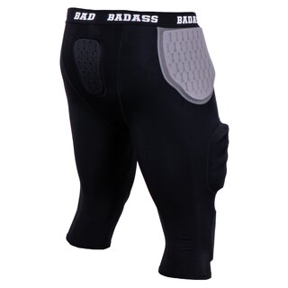 BADASS Power 7-Pad Girdle, Padded Underpants - black/grey size YL
