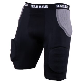 BADASS POWER 5-Pad Girdle, 5 Pad Underpants - black/grey 