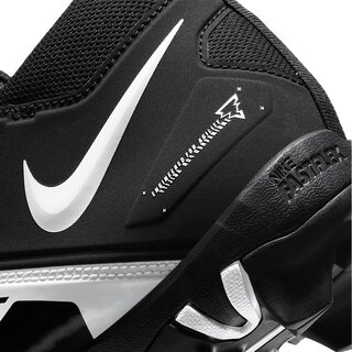 Nike Alpha Menace 3 Shark BG (CV0581) American Football All Terrain Schuhe Youth - schwarz-wei Gr.3.5Y US