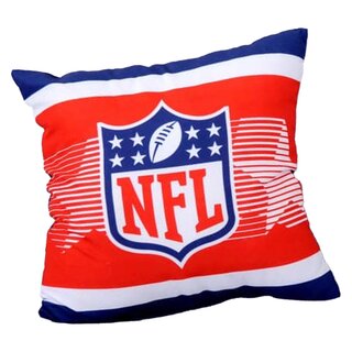 3-piece Pack NFL Dekorativ pillows with NFL Shield Logo, different Designes - 40cm x 40cm Grey-Navy-Red