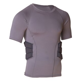 Shirt with ribbed padding
 - grey size S