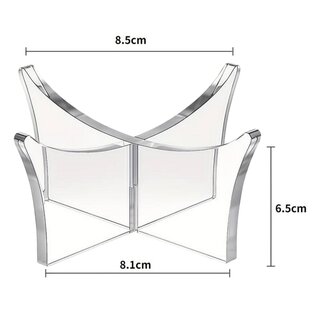 American Sports Clear X ball holder, acrylic cross ball table stand