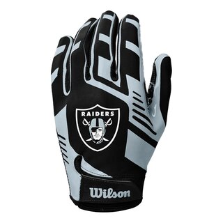 Wilson NFL Stretch Fit Adult Receiver Gloves - Team Las Vegas Raiders