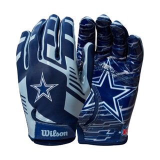 Wilson NFL Stretch Fit Adult Receiver Gloves - Team Dallas Cowboys