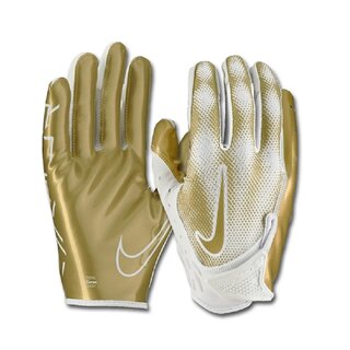 Nike Vapor Jet 7.0 Metallic Receiver Gloves - white-gold 