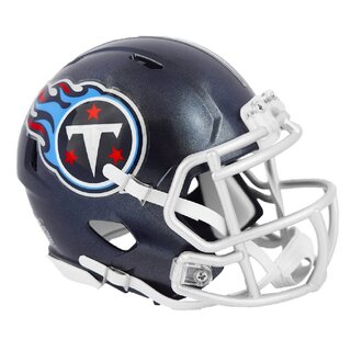 NFL AMP Team Tennessee Titans Riddell Speed Replica Mini Helm
