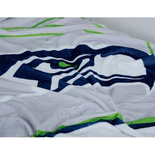 NFL Wellsoft fleece blanket 150cm x 200cm - Seattle Seahawks logo
