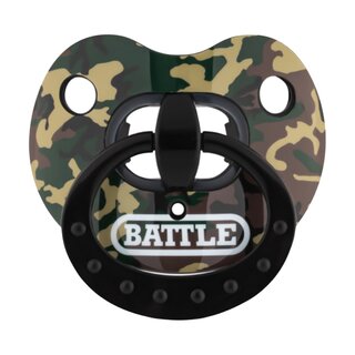 BATTLE Oxygen mouthpieces with lip shield Binky green camouflage