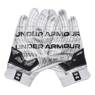 Under Armour Combat gepolsterte Handschuhe Lineman - white/black