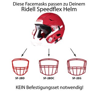 Riddell SPEEDFLEX Helmet XL red