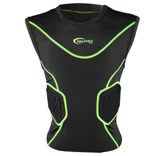 Full Force Wear Shocc Lite 3 Pad Shirt with padded ribs, L