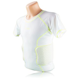 Active Athletics Honeycomb 3 Pad Shirt mit Rippenpolsterung - wei Gr. S